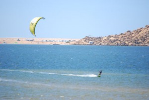 kite surfeur en action