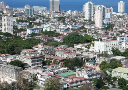 Photo en vol de la ville de Cuba