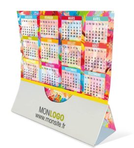 carte de voeux calendrier